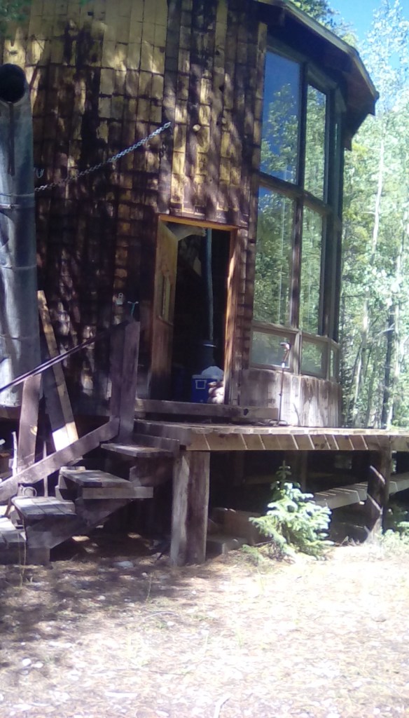 Cabin built from a water tower from the old train watering station on Poncha Pass.