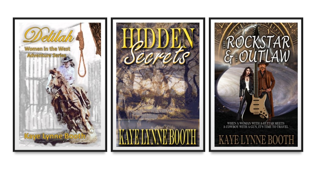 Three Book Covers: Delilah, Hidden Secrets and The Rock Star & The Outlaw
