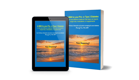 Print and digital editions of "A GEM for your Pre- and Type 2 Diabetes"