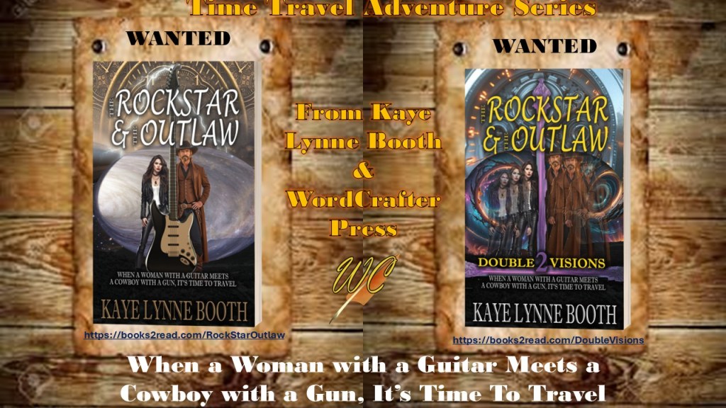Time Travel Adventure Series Header: Books 1 & 2 on wanted posters
