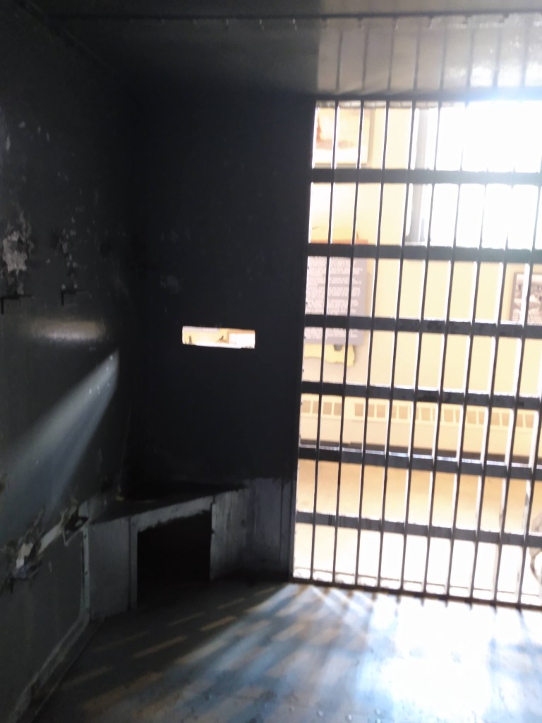 Interior of solitary confinement cell in Cripple Creek Colorado Jail Museum