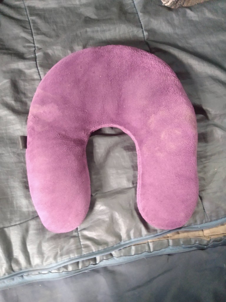 Purple U-shaped Neck Pillow