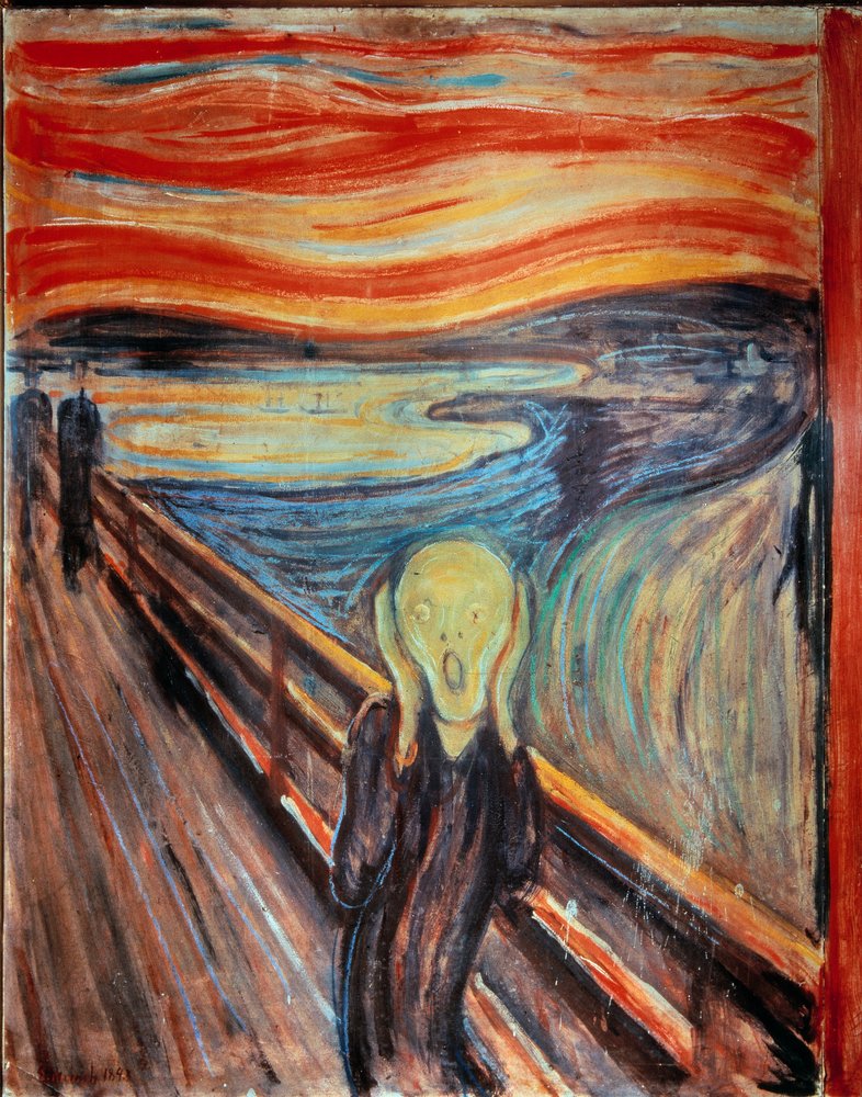 The Scream (1893), by Edvard Munch