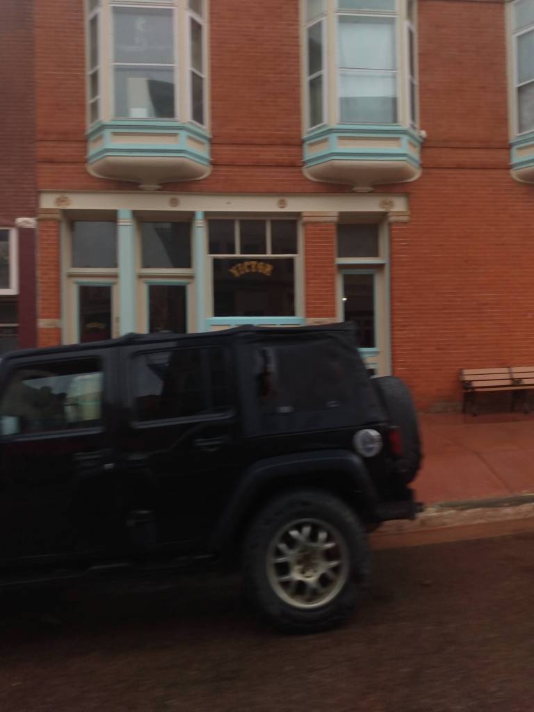 Building in Cripple Creek with bay windows
