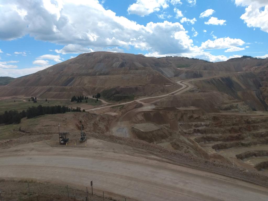 One part of the pit mine above Victor, Colorado