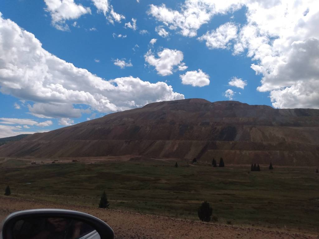 The top of Battle Mountain - CC & V mining operations
