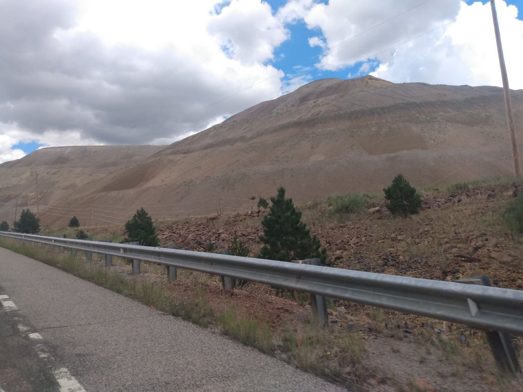 The top of Battle Mountain - CC&V mining operations