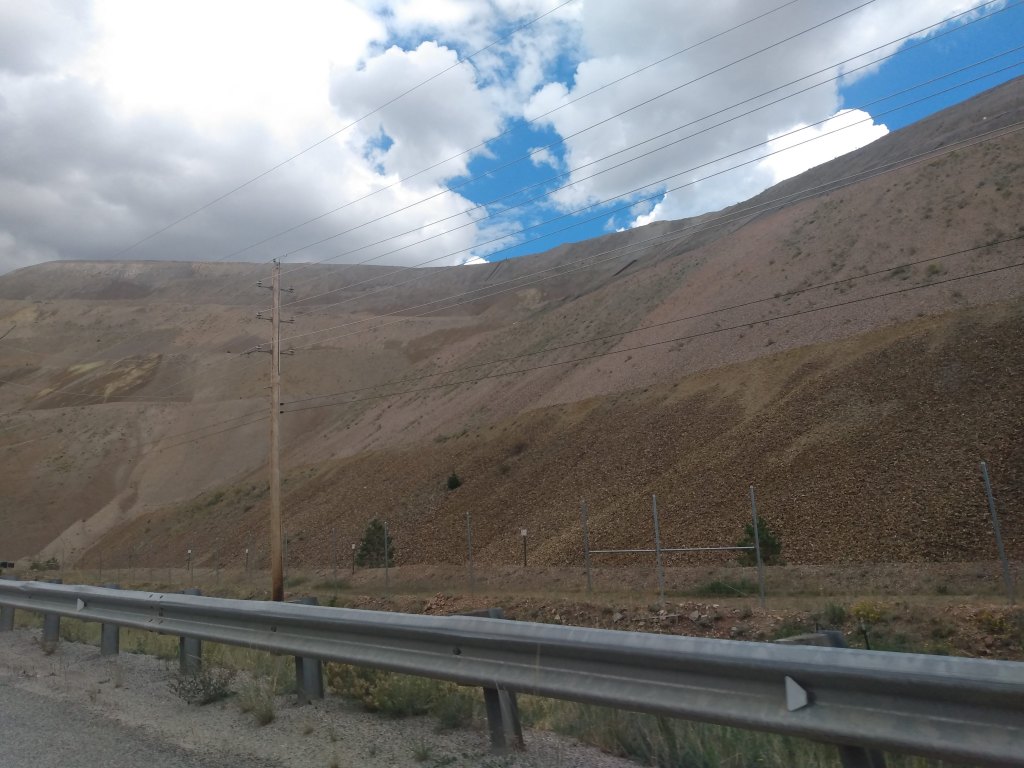 The top of Battle Mountain - CC & V mining operations