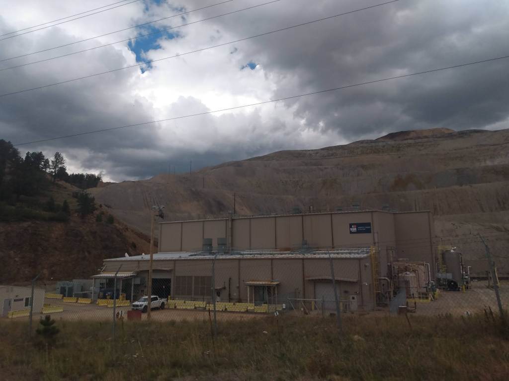 The top of Battle Mountain - CC & V mining operations