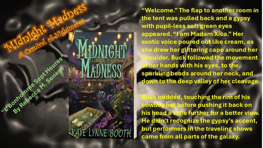 Promo for "L'Bohomme Sept Heures" by Rebecca M. Senese